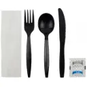 U2202B | Cutlery Kit (F,Soup,K,N,S&P) | 250 | Black | K