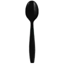 U2033B | PP TEA SPOON HD BLACK | 10/100/cs
