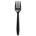 U2000B | Plastic FORK BLACK | 1000/cs