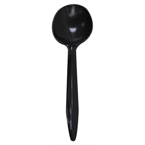 U2002B | Plastic Soup SPOON BLACK | 1000/cs