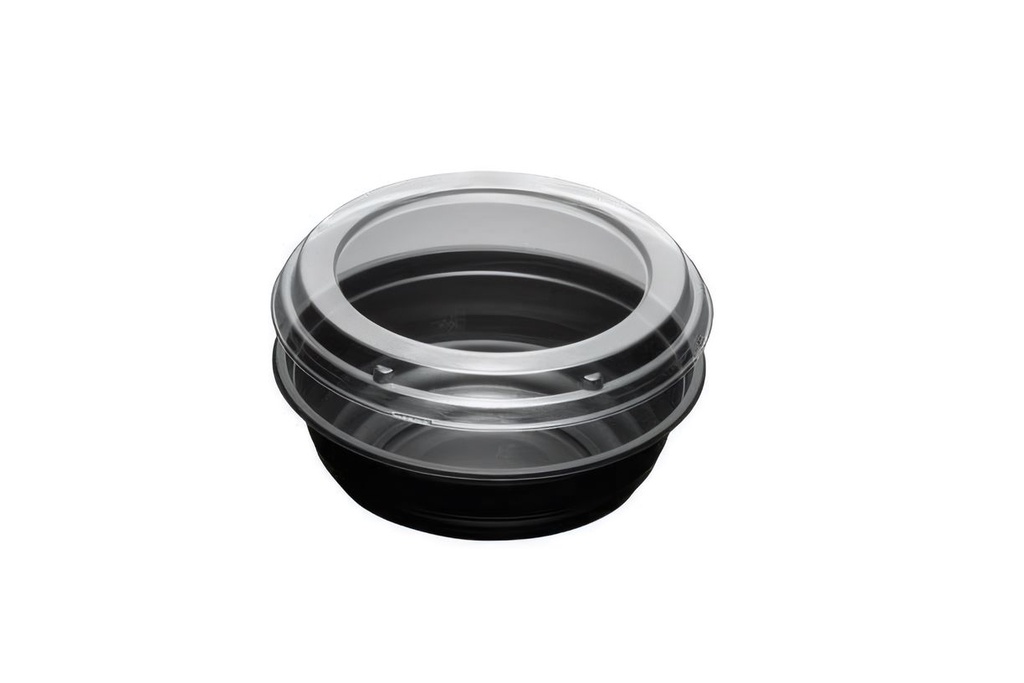 TO-B700 | 24oz | Black Bowl/Clear Lid | 300 Sets