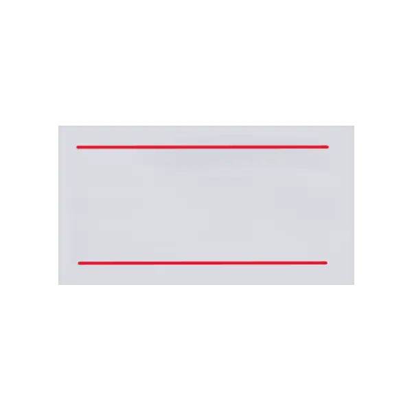 Motex | 22x12 | White/Red Line | Box | 25 Rolls