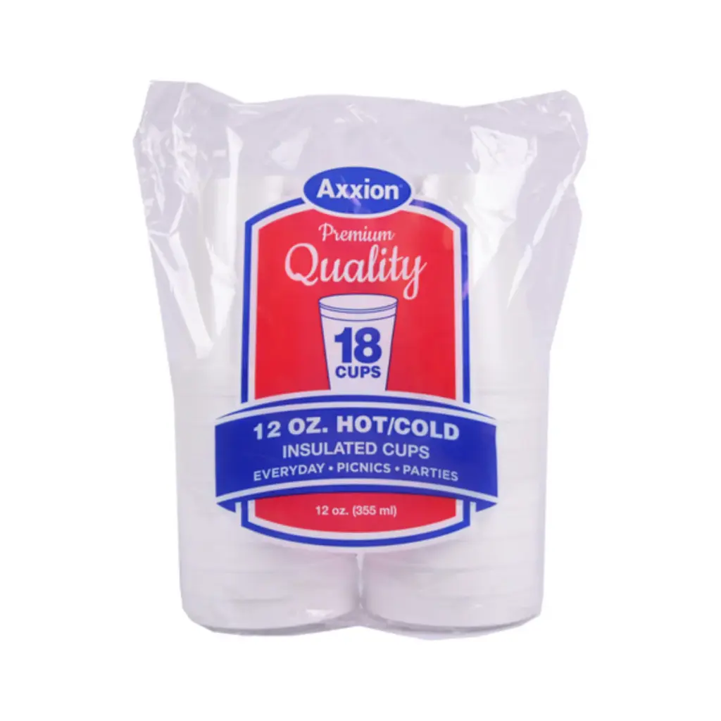 12oz | Foam Cup | 18cups/18sleeve | AXX-C12F