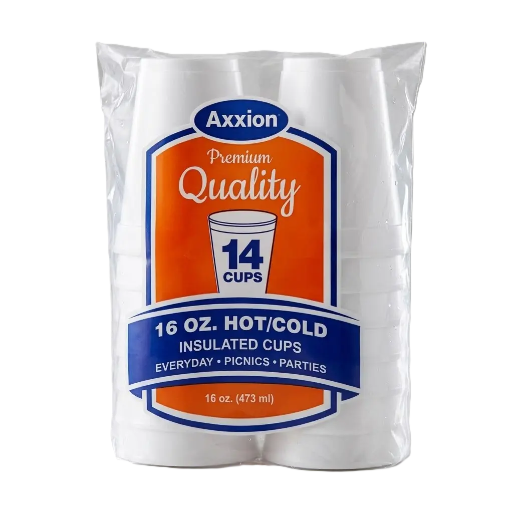 AXX-C16F | 16oz | Foam Cup | 14cup/16sleeve