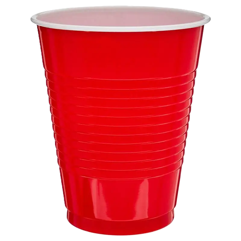 16oz | Party Cup | Red | 12 Count/24 Sleeves