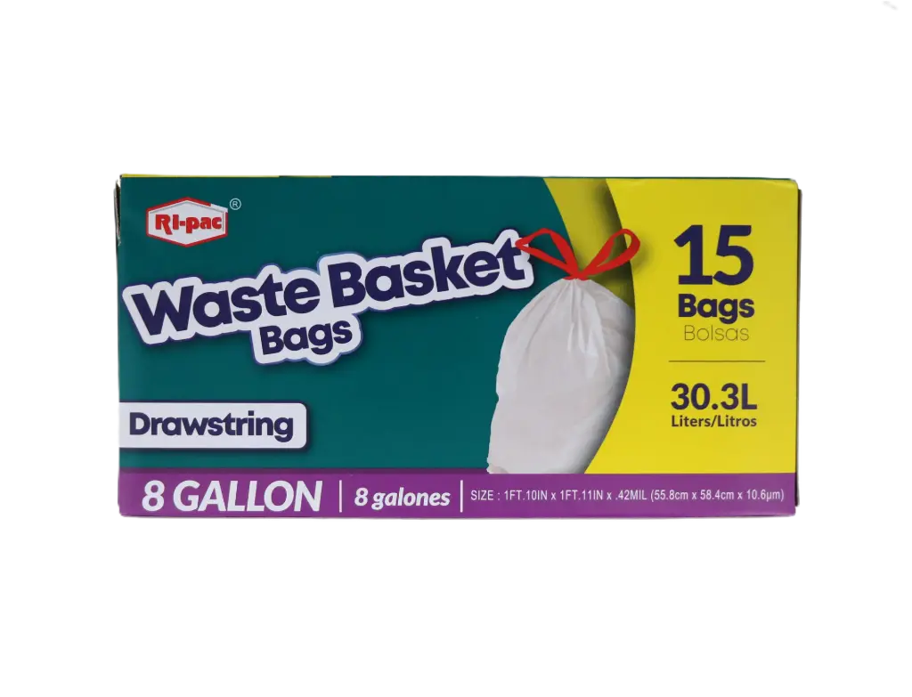 RP | 8Gal | Waste Basket Bag | White | 24/15 | 56408