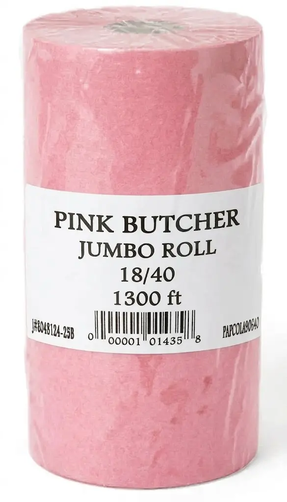 18/40 | JUMBO ROLL | PINK | Butcher Paper | 1300