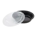 48oz | Black | Round Cont/Lid | 150 | IM-FC4048B