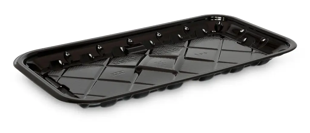 17S | PLASTIC | Black | Meat Tray | 900