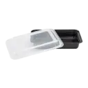 28oz | Rectangle Cont/Lid | Black | 150 | IM-FC1028B