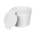 85oz | Paper Short Bucket & Lid | 45/4 | C-FB85W_Bundle