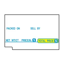 TEC | 1144 | 48x30mm w/ Notch | SL-66 | Scale Label | 16