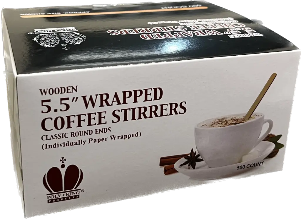 1088-5 | 5.5" Wood Stirrers | 10/500/cs 
