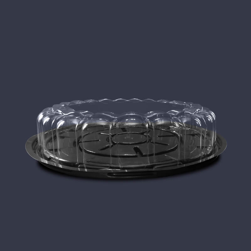 INIX | 9.5 Round Black Base | 2"Dome Combo PET | 100 Sets