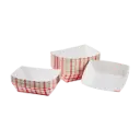 0.5LB | Red/White | Food Tray | 500 | FP-FT050G