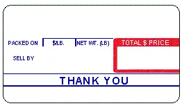 KUB | 1123 | NON-UPC | Scale Label | 67 x 37.5mm | 12