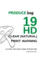 11x19 | HD | Produce Bag | 4Roll