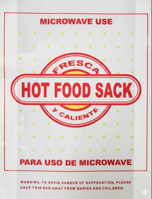 #8 | Hot Food Plastic Bag | 7x4x14 | 20mic | 1000