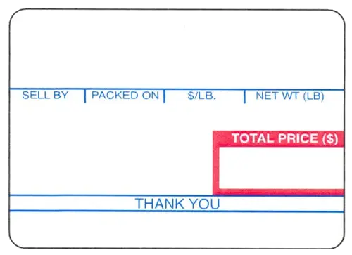 KUB | FP900/910 | Scale Label | UPC | 67x50mm | 12