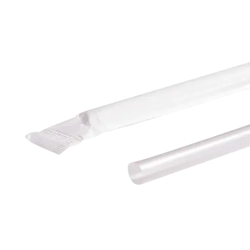 [sku17-741] K | Plastic Straw | 7.75" | 5mm | Wrapped | 24/500 | C9090
