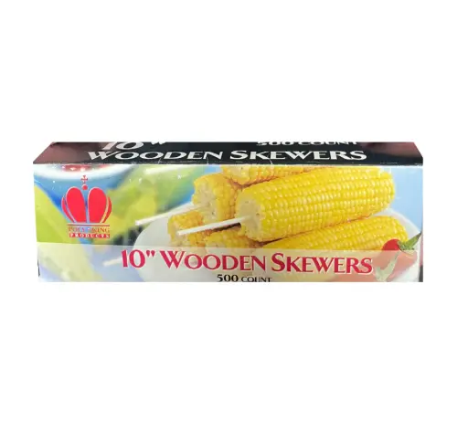 [sku17-757] 1059-5 | 10" Wooden Skewers | 3/500