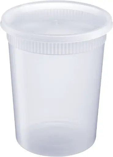 [sku18-732-T] (OUT OF STOCK) TOS | 32oz | Plastic Soup Cup & Lid | 240