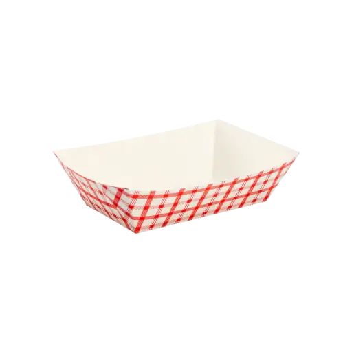 [sku60-425] 3LB | Food Tray | Red/White | 500