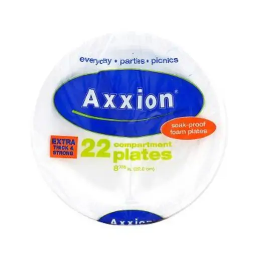 [sku80-021] AXX-22 | 8-7/8 | 1C | Foam Plate | 22 plates/24 packs