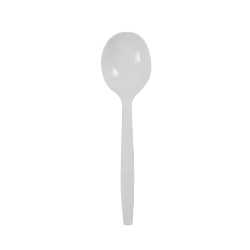 [sku17-735-Wht] K | White | X-HD | SOUP SPOON | 10/100 | U2072W