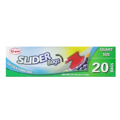 [sku80-129] RP | Slide Zipper Bag | Quart | 20/24 | 27320