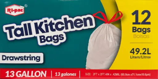[sku80-141] RP | 13Gal | Tall Kitchen Bag | White | 12/24 | 56413
