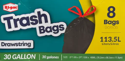 [sku80-142] RP | 30Gal | Yard Bag | Black | 8/24 | 56430