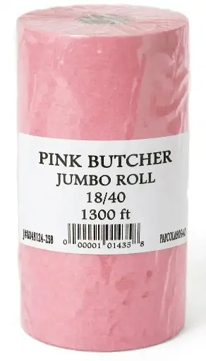 [sku16-021-L] 18/40 | JUMBO ROLL | PINK | Butcher Paper | 1300