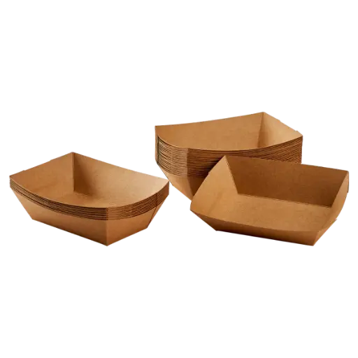 [sku60-425-kraft] 3LB | Kraft | Food Tray | 500 | FT300k