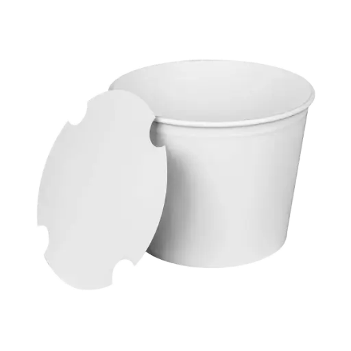 [sku18-757] 85oz | Paper Short Bucket & Lid | 45/4 | C-FB85W_Bundle