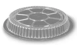 [sku49-911] 8 | DOME Plastic Lid | Aluminum Round | 500
