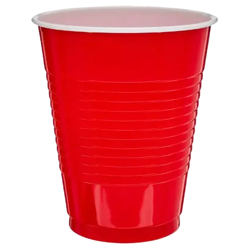 [sku80-041-Red] Red | Party Cups | 16oz | 16cups/48packs