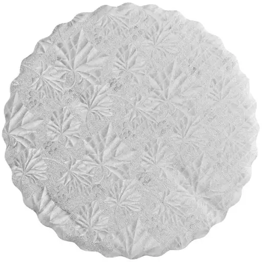 [sku18-718-100] (OUT OF STOCK) 10 | Silver | Round Cake Pad | Single Wall | 100
