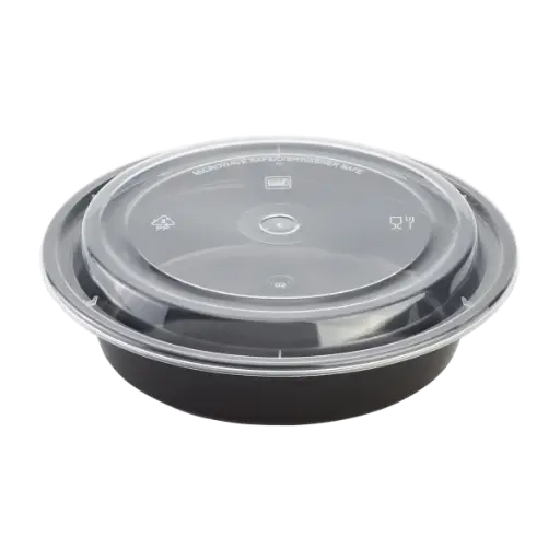 [sku18-725] IM-FC4024B | 24oz | Black | Round Cont/Lid | 150 | K