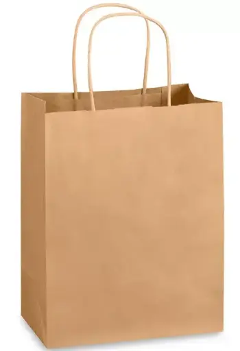 [sku10-511] SB100 | 8" | Brown Paper Bag | Handle | 250