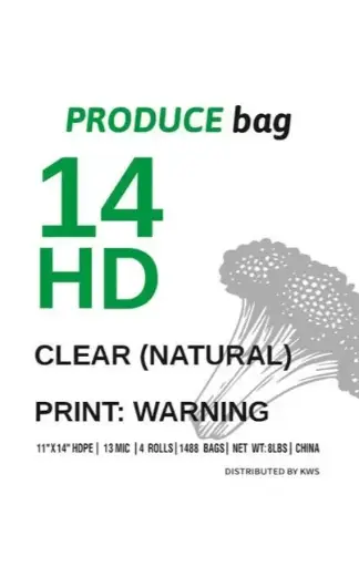 [sku13-300] 11x14 | HD | Produce Bag | 4Roll