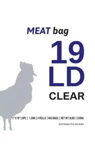 [sku13-350] 11x19 | LD | Clear | Meat Bag | 4Roll