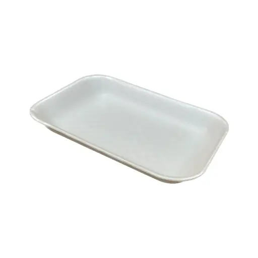 [sku15-030-A] 2HD | FOAM White | Meat (Taco) Tray | 4/125